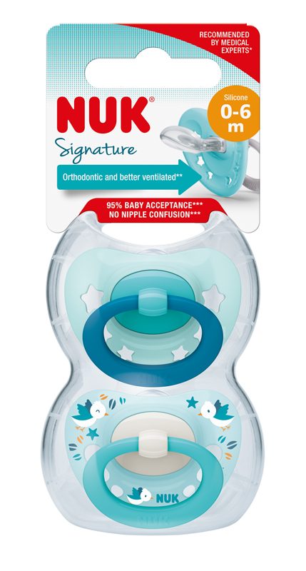 NUK Cumlík Signature 0-6m box chlapec 2 ks – Obrázok 3