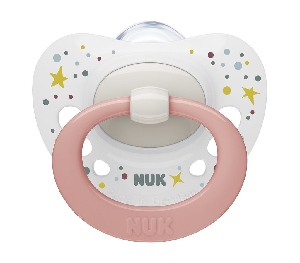 NUK Cumlík Signature 0-6m box bielo-broskyňový – Obrázok 2