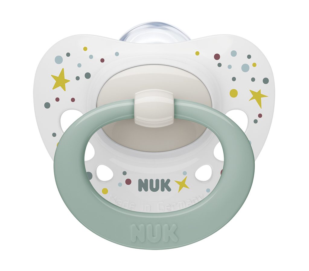 NUK Cumlík Signature 0-6m box bielo-zelený – Obrázok 2