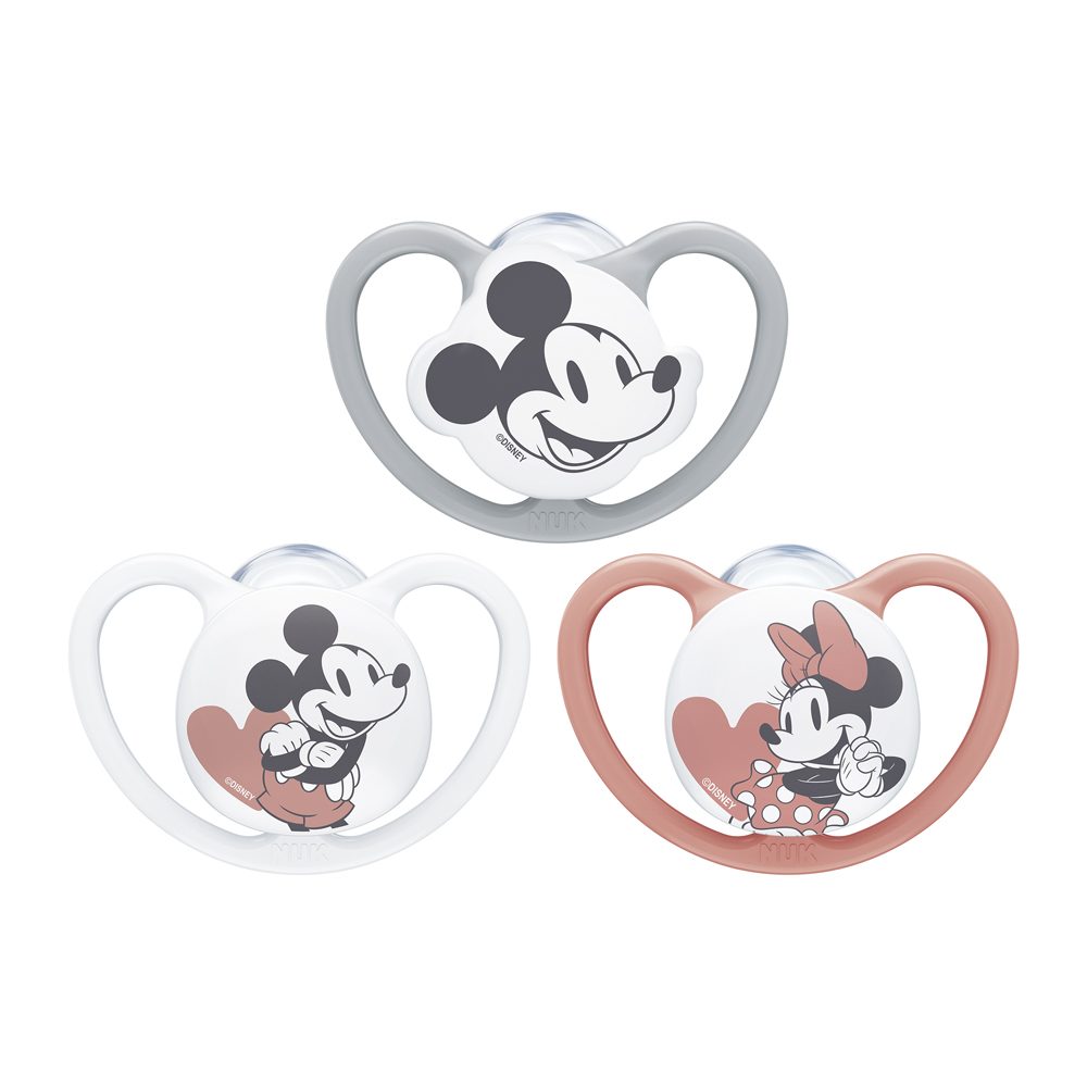 NUK Cumlík Space Disney Mickey v boxe, šedý 0-6m – Obrázok 7