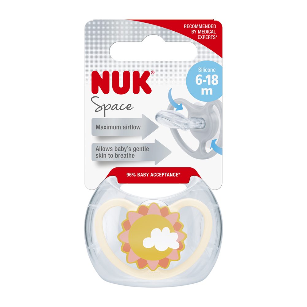 NUK Cumlík Space Slnko v boxe 6-18m – Obrázok 3