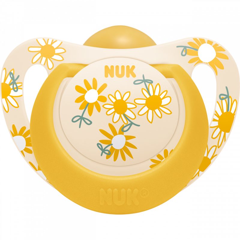 NUK Cumlík Star latex 18 - 36m, box - žltý