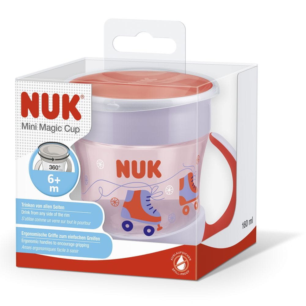 NUK Hrnček Mini Magic Cup 160 ml červený – Obrázok 4