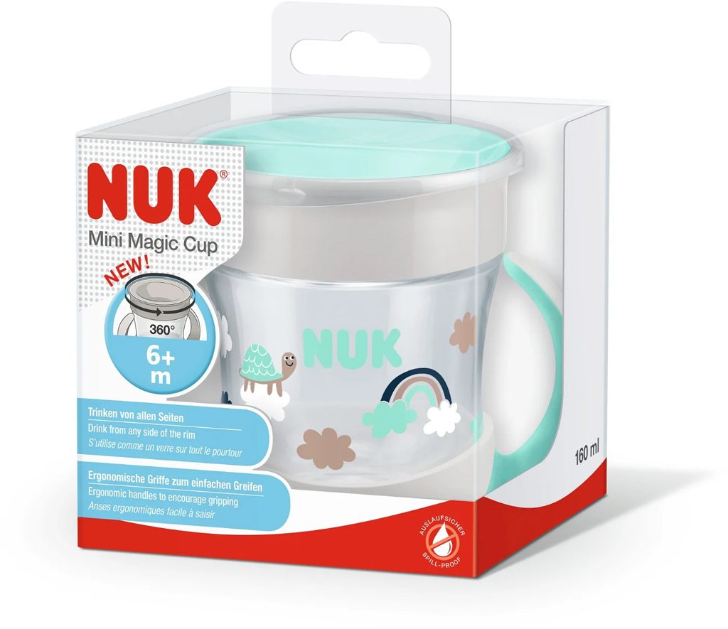 NUK Hrnček Mini Magic Cup 160 ml zelený – Obrázok 3