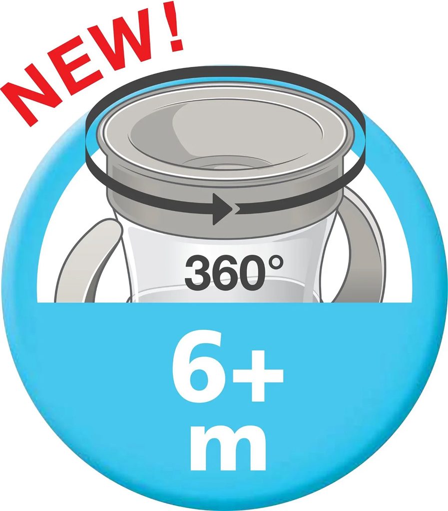 NUK Hrnček Mini Magic Cup 160 ml zelený – Obrázok 4
