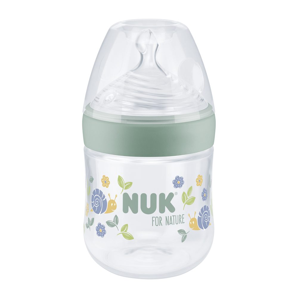 NUK Fľaša dojčenská For Nature s kontrolou teploty, zelená 150 ml – Obrázok 3