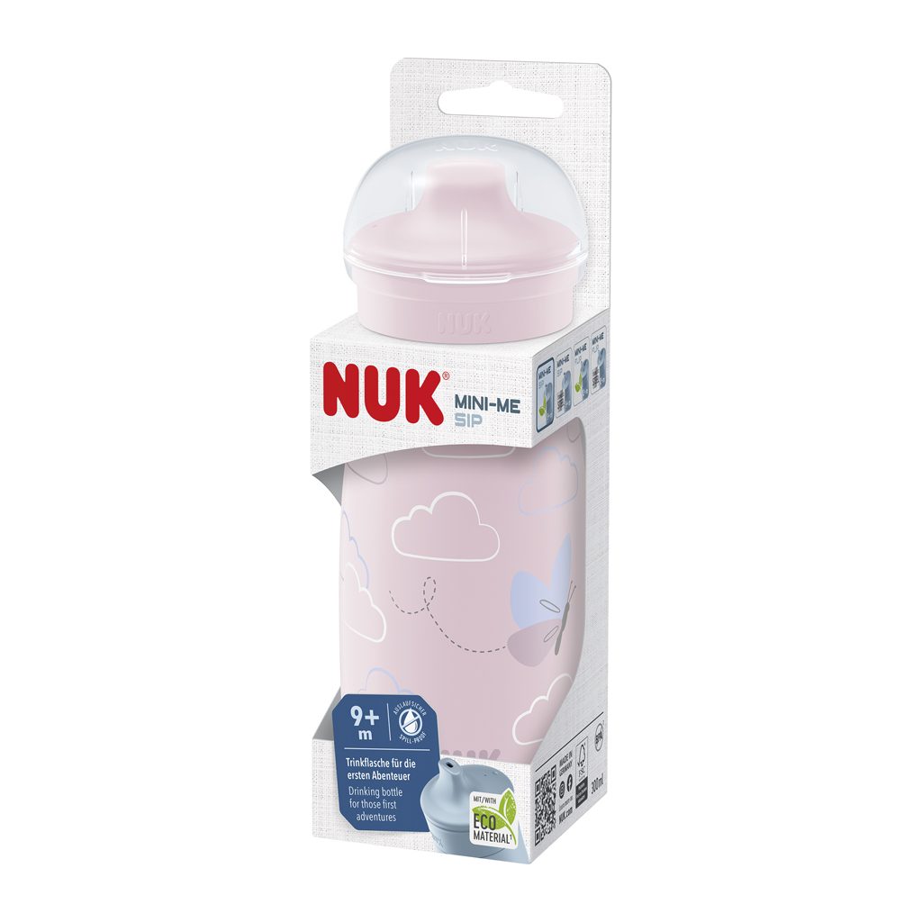 NUK Fľaša Mini-Me Sip - ružová 300ml, 9m+ – Obrázok 10