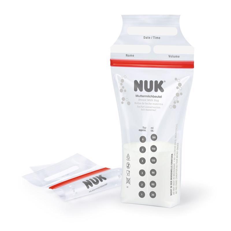 NUK Sáčky na materské mlieko 180 ml 25 ks – Obrázok 2
