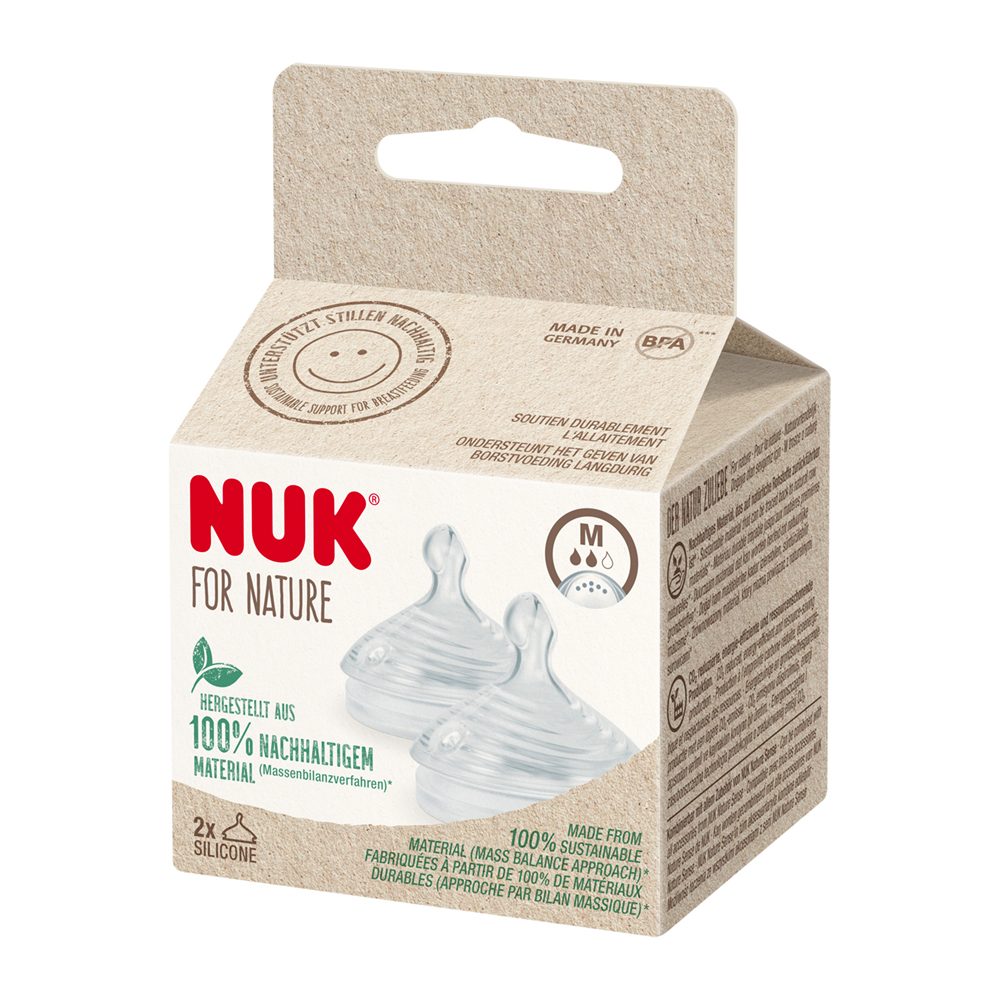 NUK Cumlík na fľašu For Nature veľ. M, 2 ks – Obrázok 5