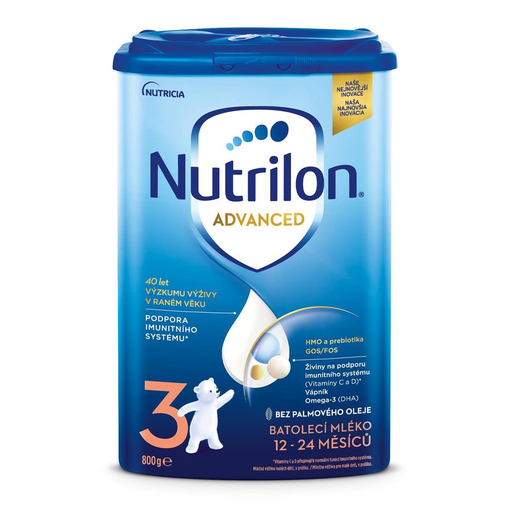 NUTRILON 3 Batoľacie mlieko 800 g, 12+ – Obrázok 3