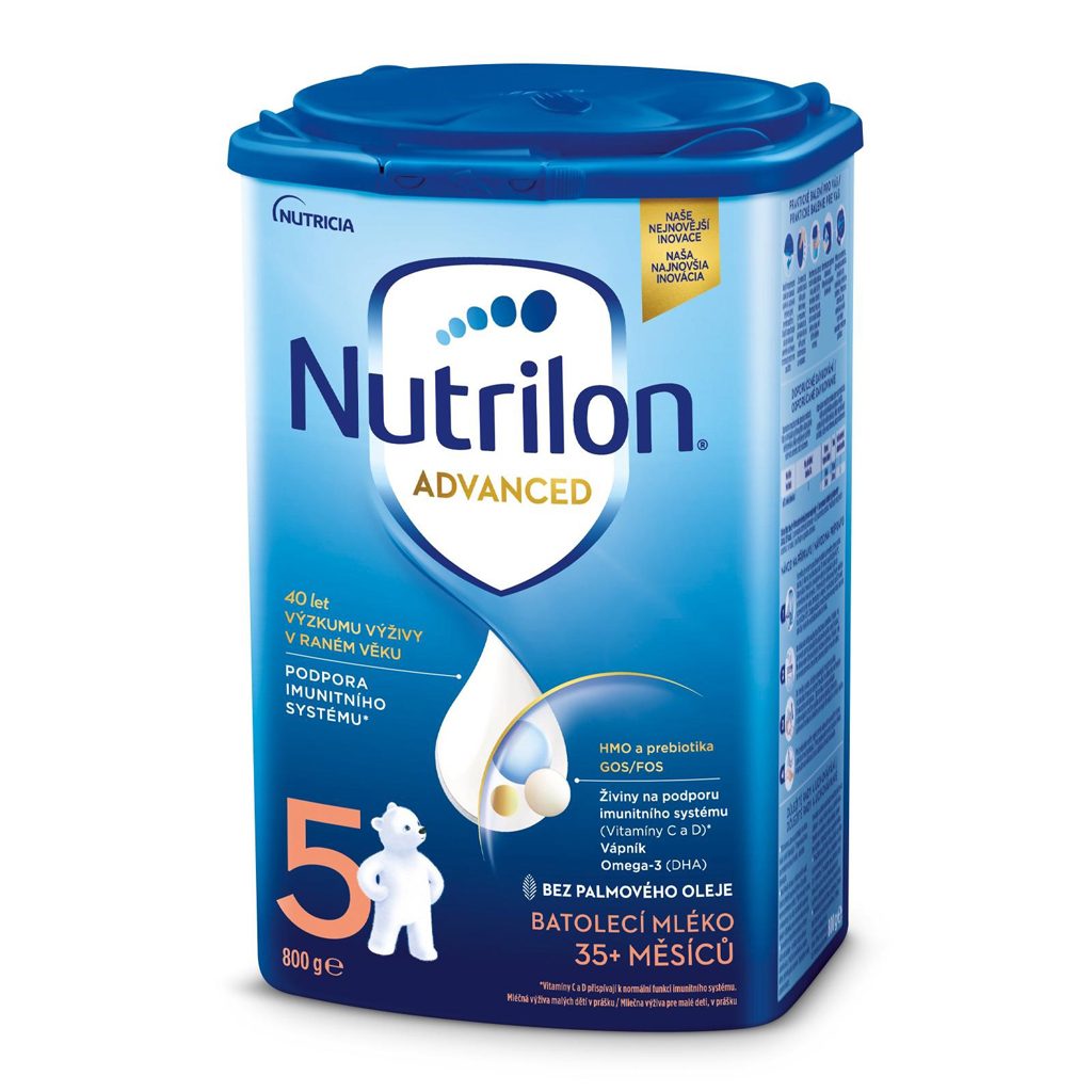 NUTRILON 5 Mlieko batoľacie 800 g, 35+ – Obrázok 5