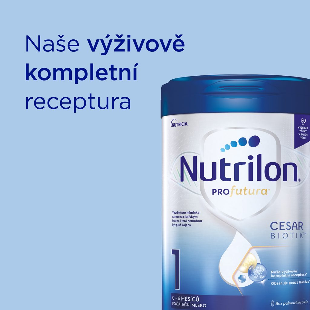 NUTRILON Profutura CESARBIOTIK 1 počiatočné dojčenské mlieko 800 g – Obrázok 3