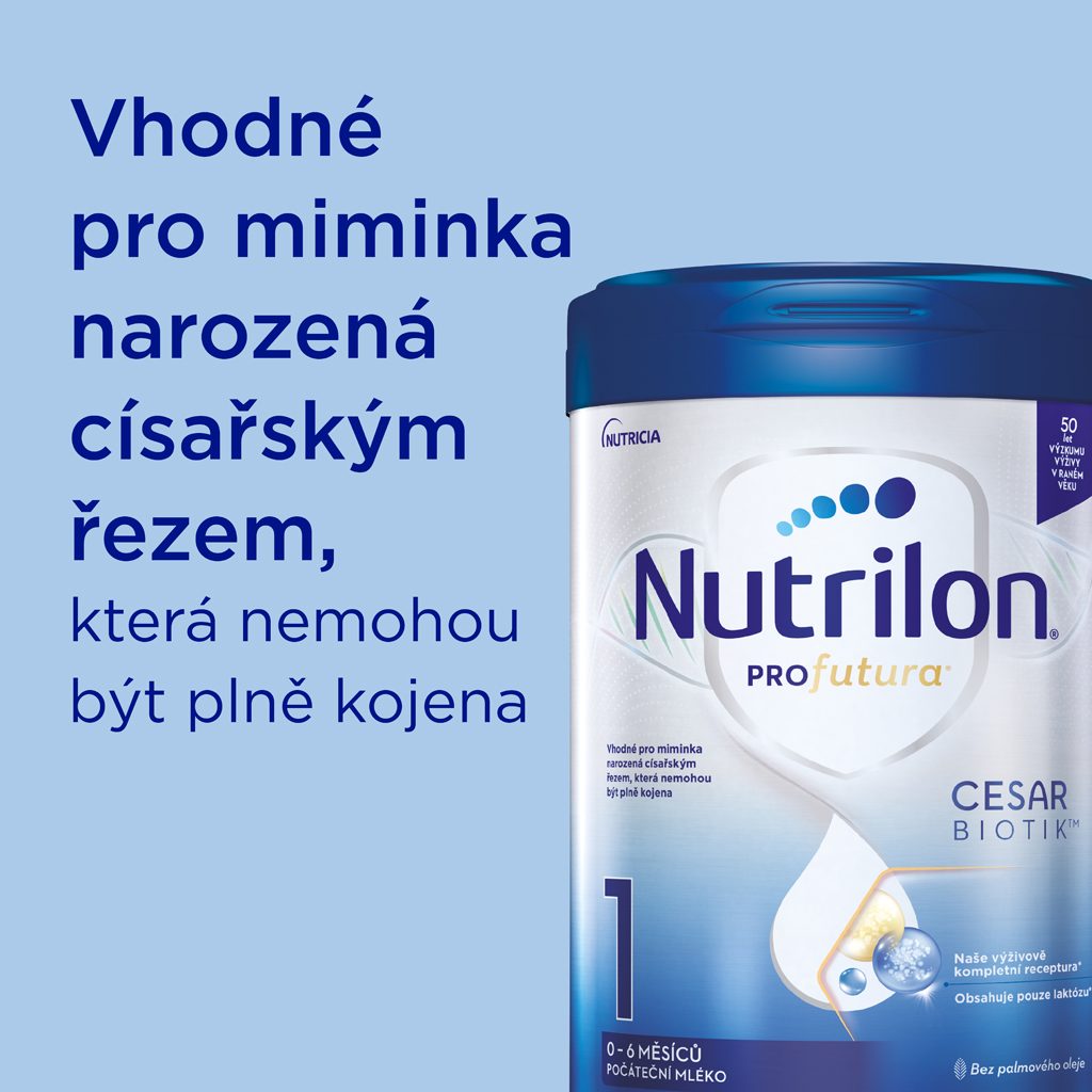 NUTRILON Profutura CESARBIOTIK 1 počiatočné dojčenské mlieko 800 g – Obrázok 5