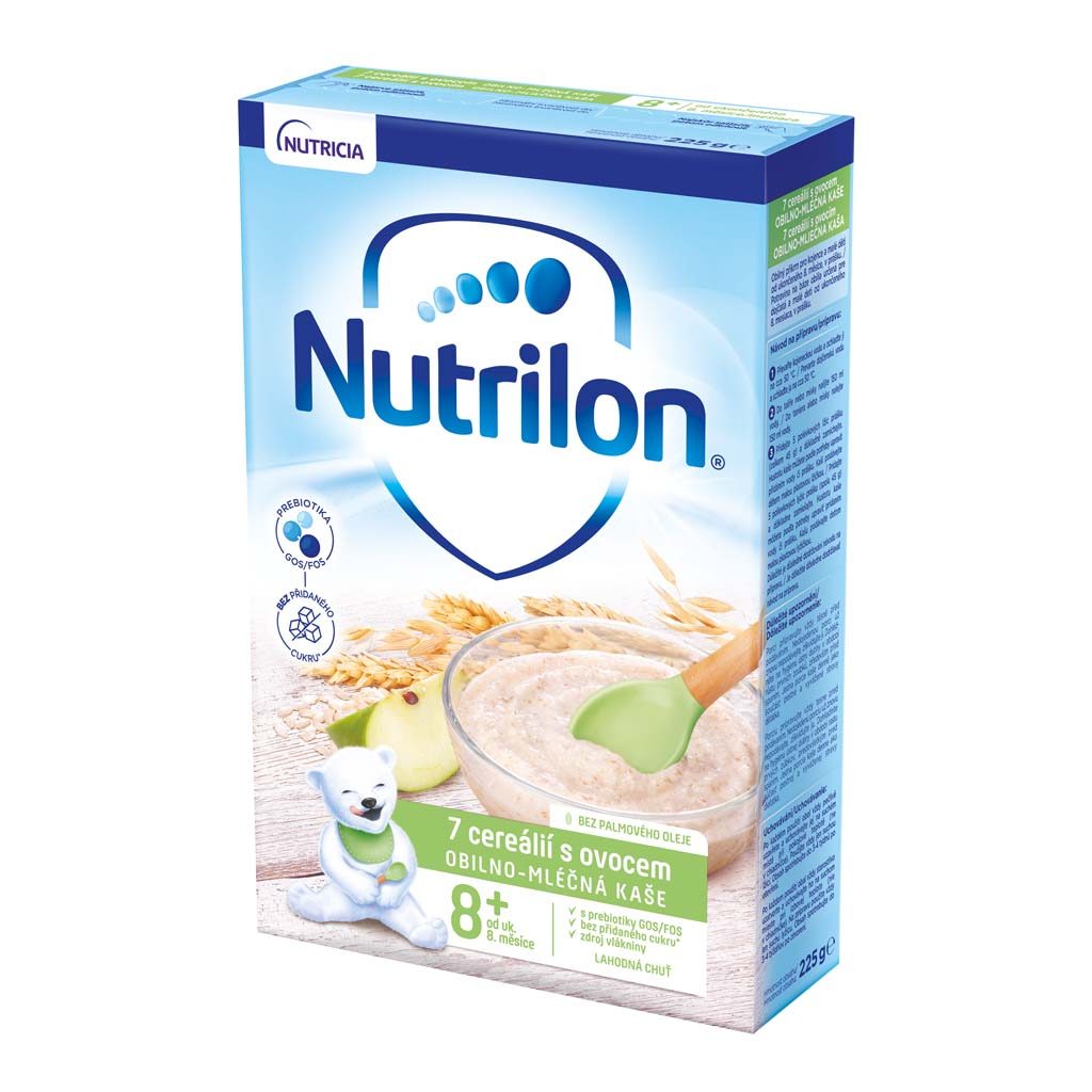 NUTRILON Pronutra Mliečna kaša 7 cereálií s ovocím od uk. 8. mesiaca 225 g – Obrázok 3