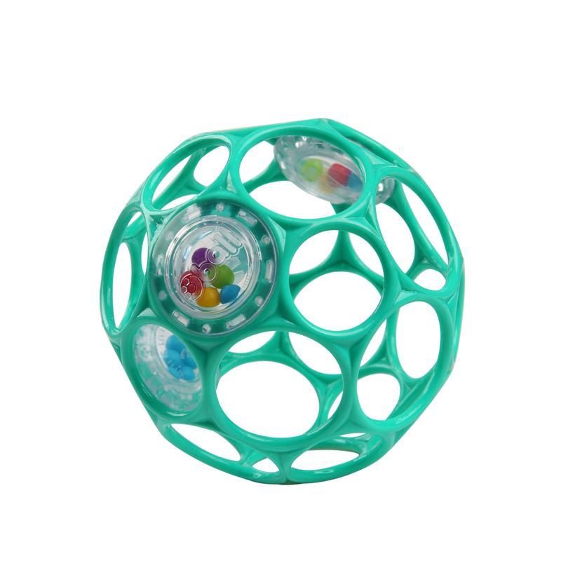 OBALL Hračka Oball RATTLE 10 cm dark turquoise 0m+ – Obrázok 2