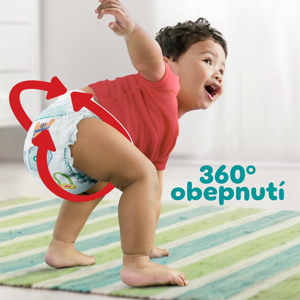PAMPERS Activ Baby-Dry Pants Nohavičky plienkové jednorazové 5 (12-17 kg) 152 ks - MESAČNÁ ZÁSOBA – Obrázok 4