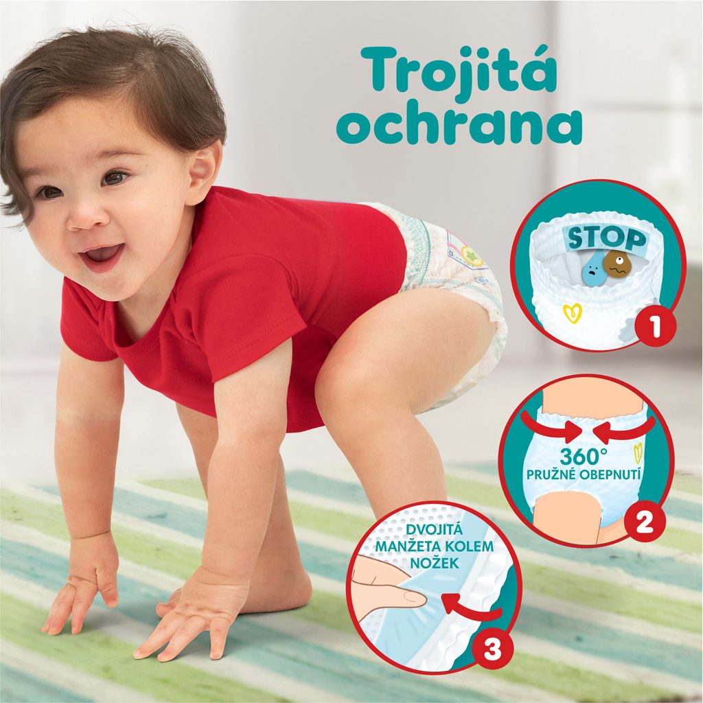 PAMPERS Activ Baby-Dry Pants Nohavičky plienkové jednorazové 5 (12-17 kg) 152 ks - MESAČNÁ ZÁSOBA – Obrázok 8