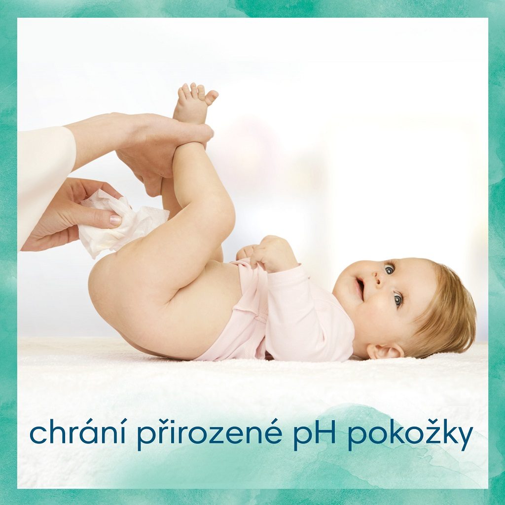 PAMPERS Harmonie Aqua vlhčené obrúsky Plastic Free 4x48 ks = 192 ks – Obrázok 5