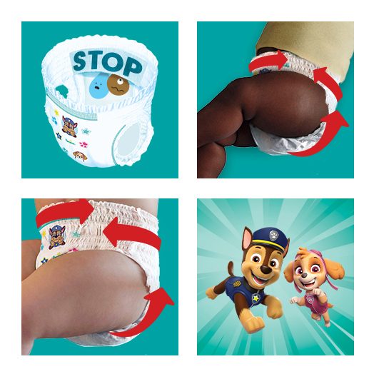 PAMPERS Plienky nohavičkové Active Baby Pants Paw Patrol veľ. 5 (12-17 kg) 66 ks – Obrázok 10