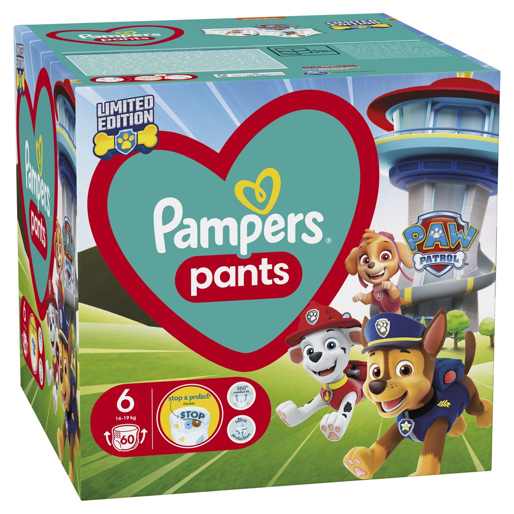 PAMPERS Plienky nohavičkové Active Baby Pants Paw Patrol veľ. 6 (14-19 kg) 60 ks – Obrázok 9