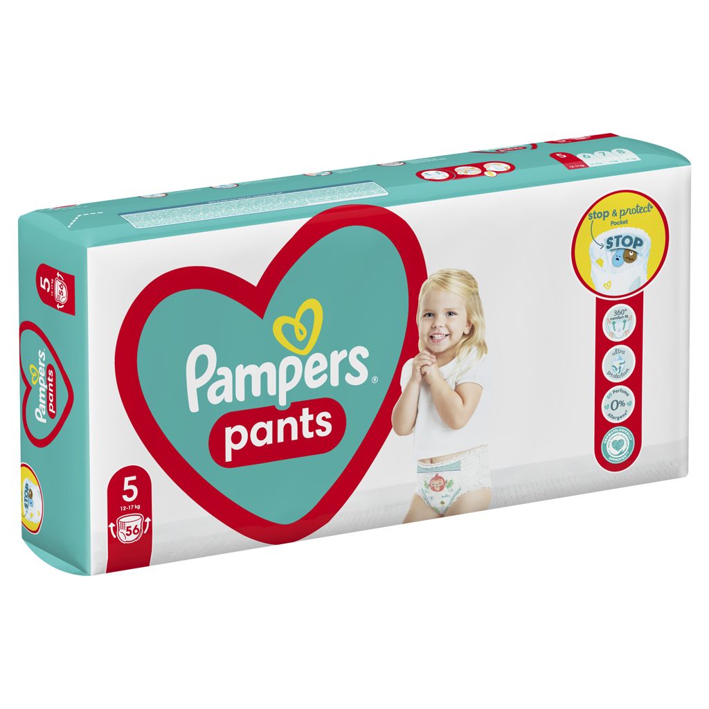 PAMPERS Plienky nohavičkové Active Baby Pants veľ. 5 (56 ks) 12-17 kg – Obrázok 3
