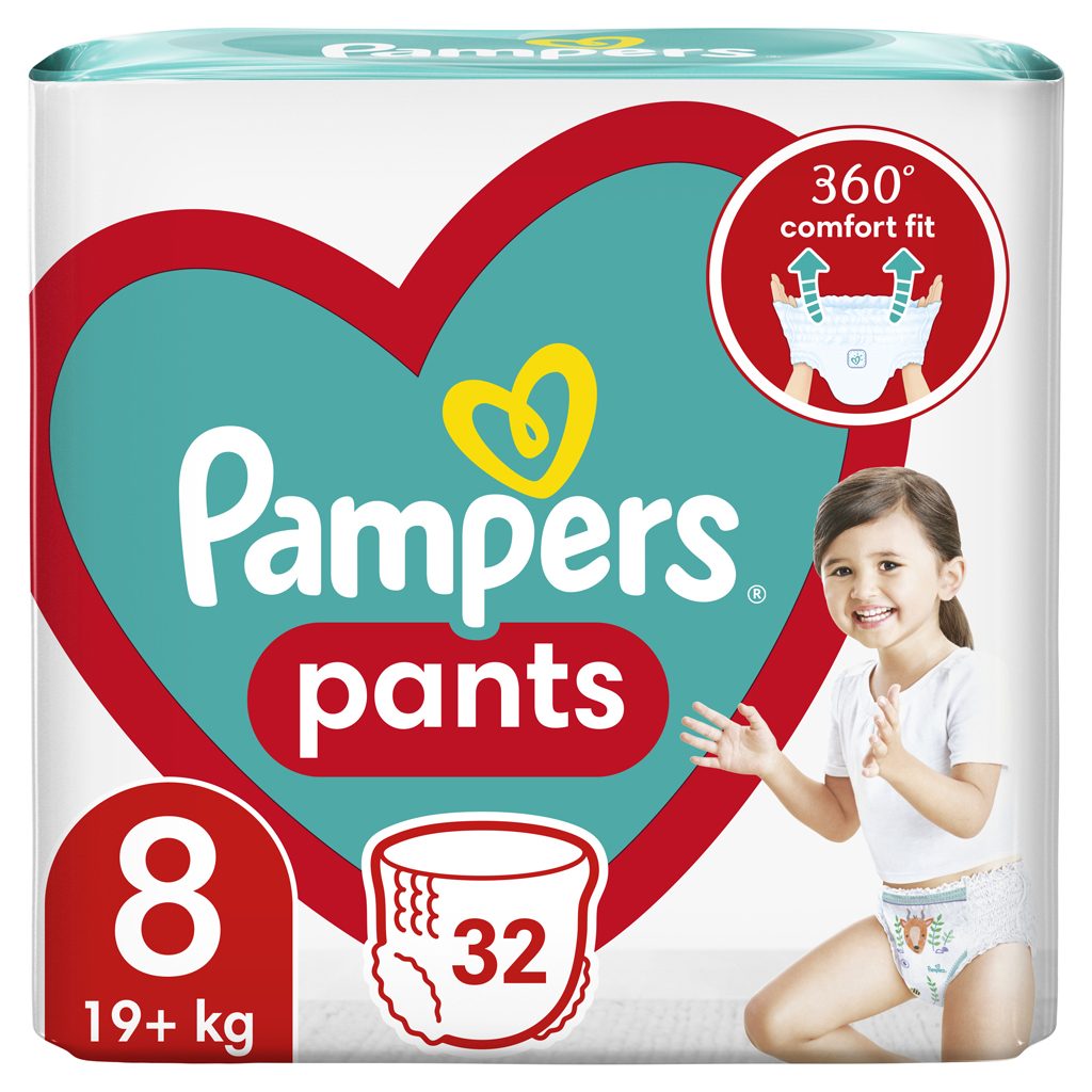 PAMPERS Plienky nohavičkové Active Baby Pants veľ. 8 (32 ks) 19+ kg – Obrázok 2