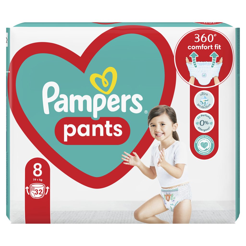 PAMPERS Plienky nohavičkové Active Baby Pants veľ. 8 (32 ks) 19+ kg – Obrázok 8