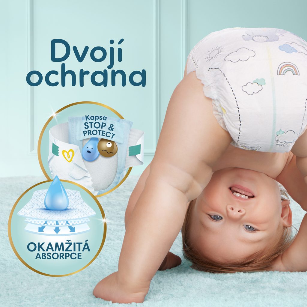 PAMPERS Premium Care Plienky jednorazové 4 (9-14 kg) 52 ks – Obrázok 4