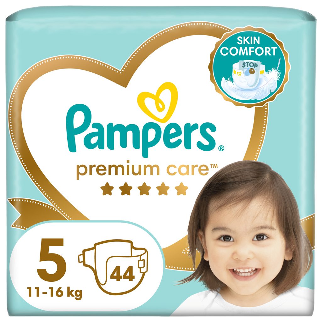 PAMPERS Premium Care Plienky jednorazové 5 (11-16 kg) 44 ks