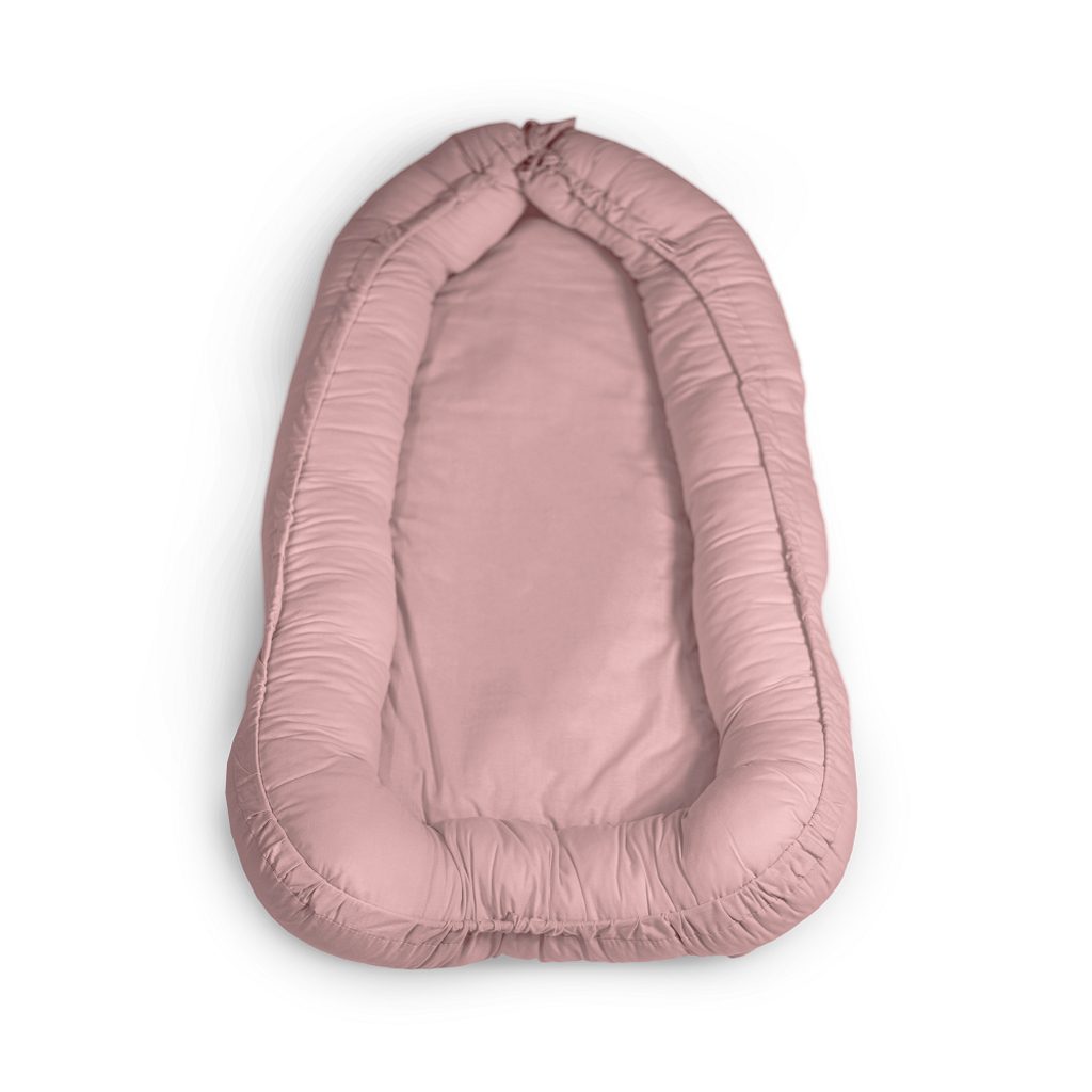 PETITE&MARS Hniezdo ochranné pre bábätko FEEL SAFE Dusty Pink 90 x 60 cm – Obrázok 2
