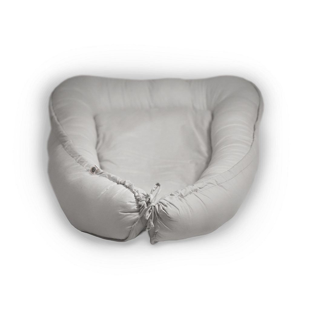 PETITE&MARS Hniezdo ochranné pre bábätko FEEL SAFE Light Grey 90 x 60 cm – Obrázok 3
