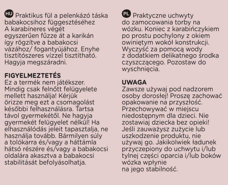 PETITE&MARS Úchytky Hang na zavesenie tašky na kočík - 2 ks – Obrázok 9