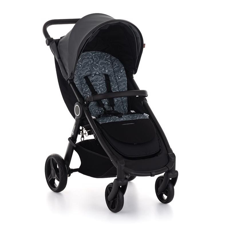 PETITE&MARS Vložka do kočíka Foamy Anthracite Dino – Obrázok 5