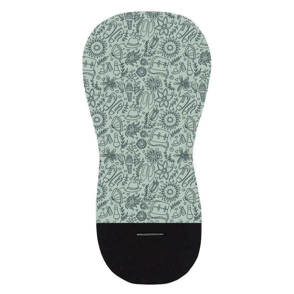 PETITE&MARS Vložka do kočíka Foamy Green Hipster – Obrázok 3