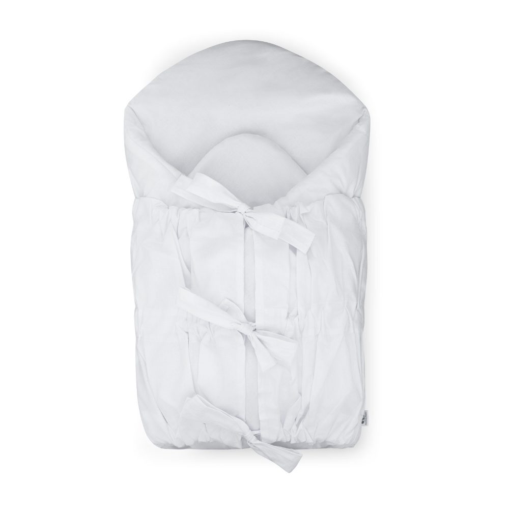 PETITE&MARS Zavinovačka šnurovacia Nurse s pevnou kokosovou vložkou White 75x75 cm