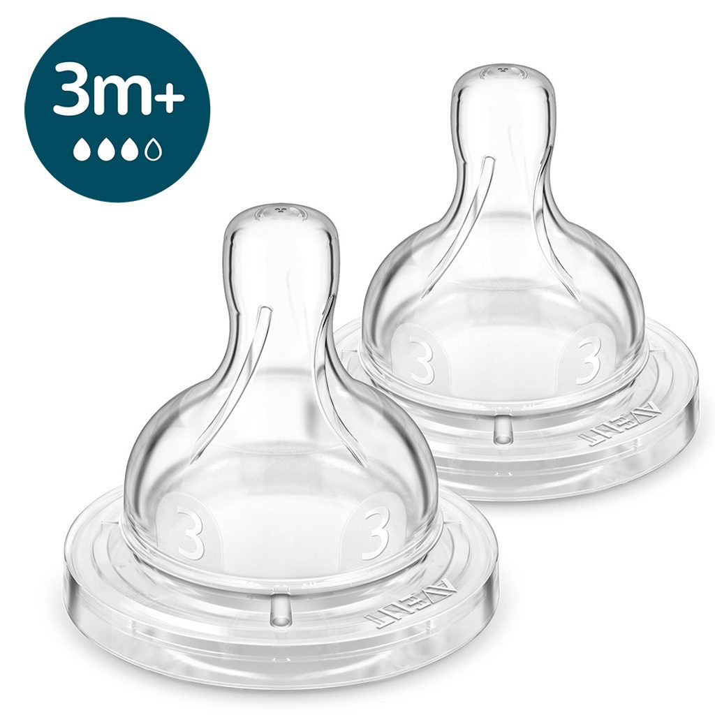 Philips AVENT Cumlík Anti-colic stredný prietok 3m+ 2 ks – Obrázok 2