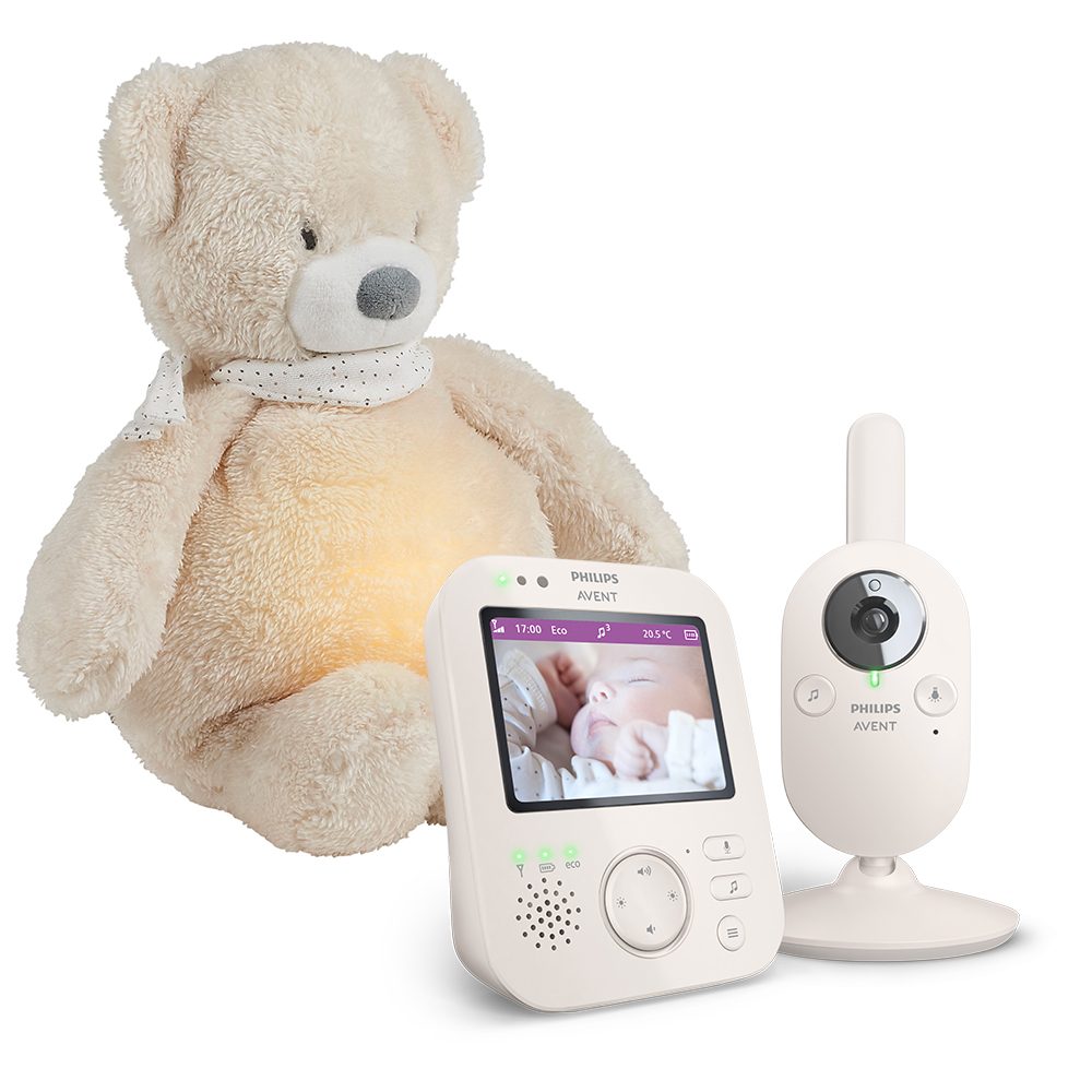 Philips AVENT Pestúnka detská video SCD891/26+NATTOU Uspávačik 4v1 Sleepy Bear Beige 0m+ – Obrázok 3