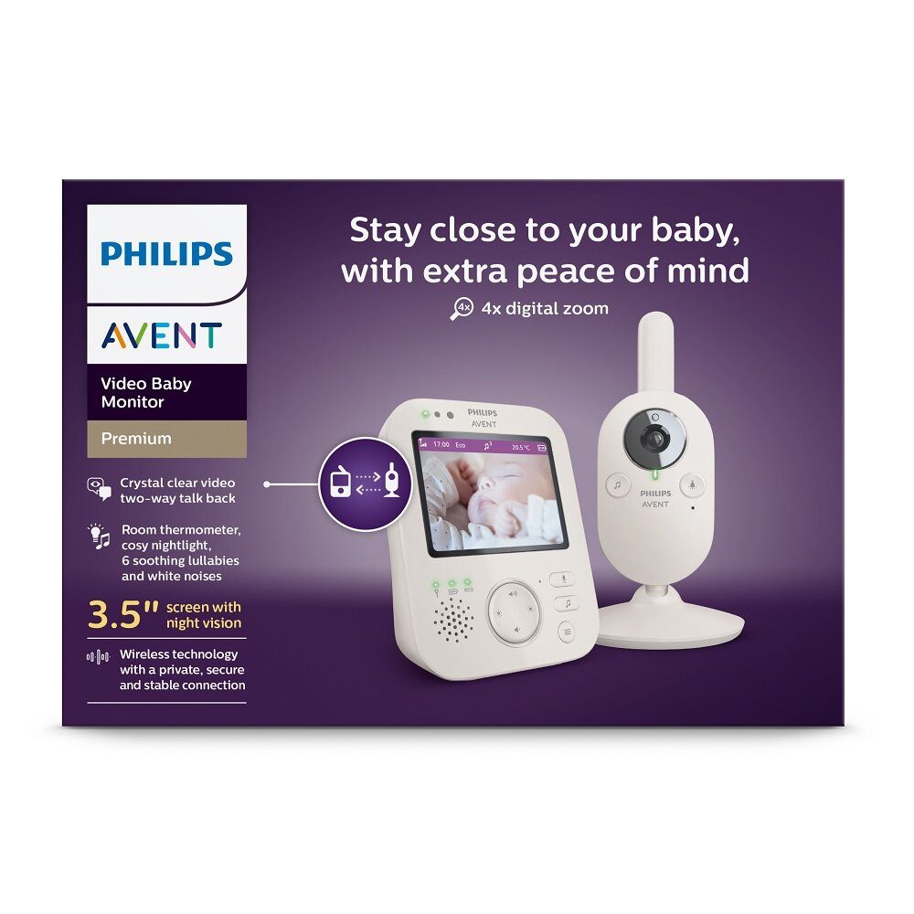 Philips AVENT Pestúnka detská video SCD891/26+NATTOU Uspávačik 4v1 Sleepy Bear Grey 0m+ – Obrázok 16