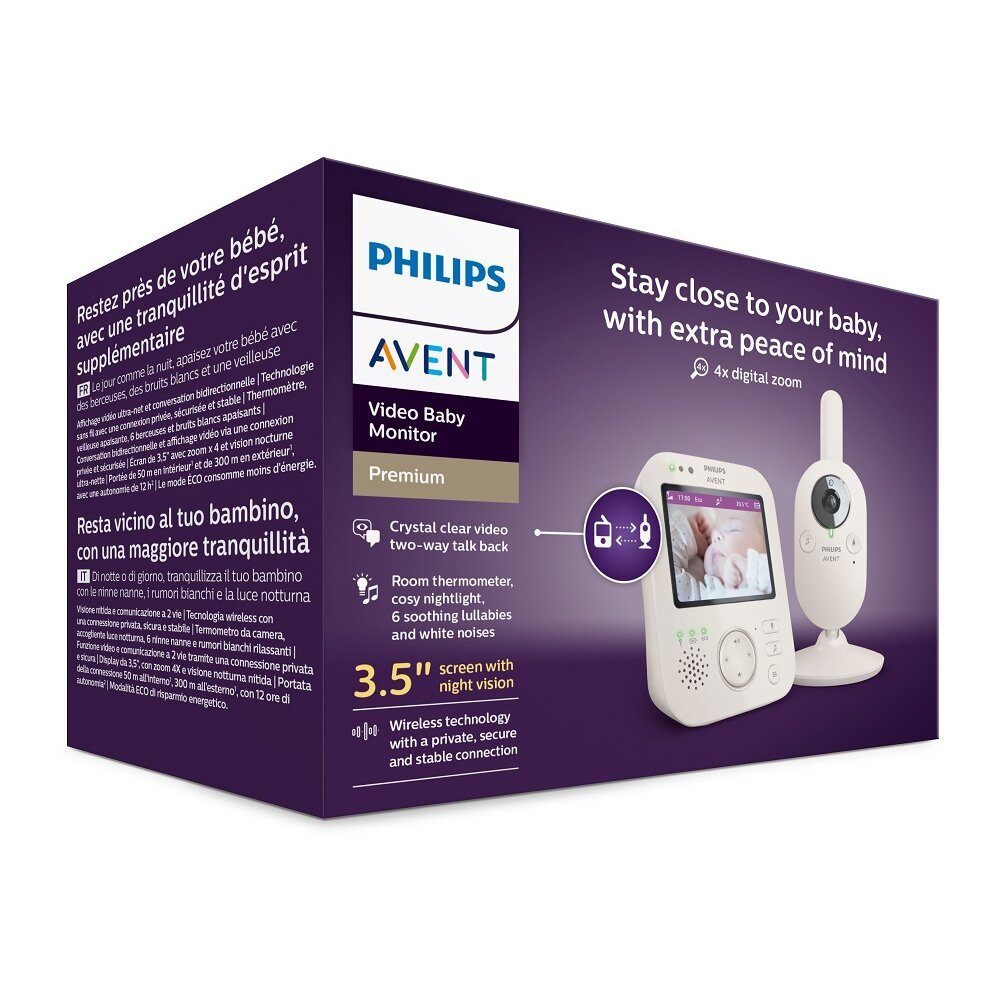 Philips AVENT Pestúnka detská video SCD891/26+NATTOU Uspávačik 4v1 Sleepy Bear Pale Brown 0m+ – Obrázok 9