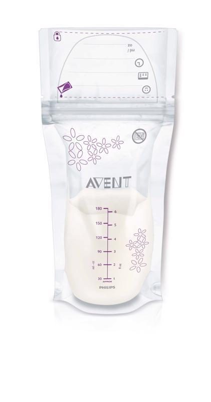 Philips AVENT Sáčky na materské mlieko 180 ml 25 ks – Obrázok 2