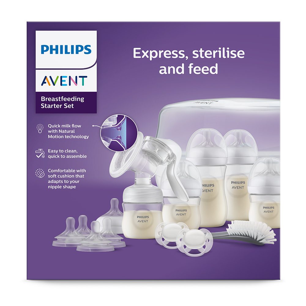 Philips AVENT Sada na dojčenie Natural Response s manuálnou odsávačkou a sterilizátorom do MW – Obrázok 3
