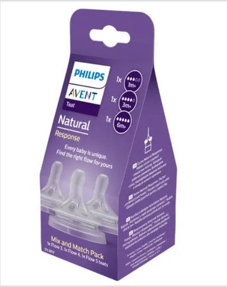 Philips AVENT Cumlík Natural Response mix 1m+,3m+,6m+, 3 ks