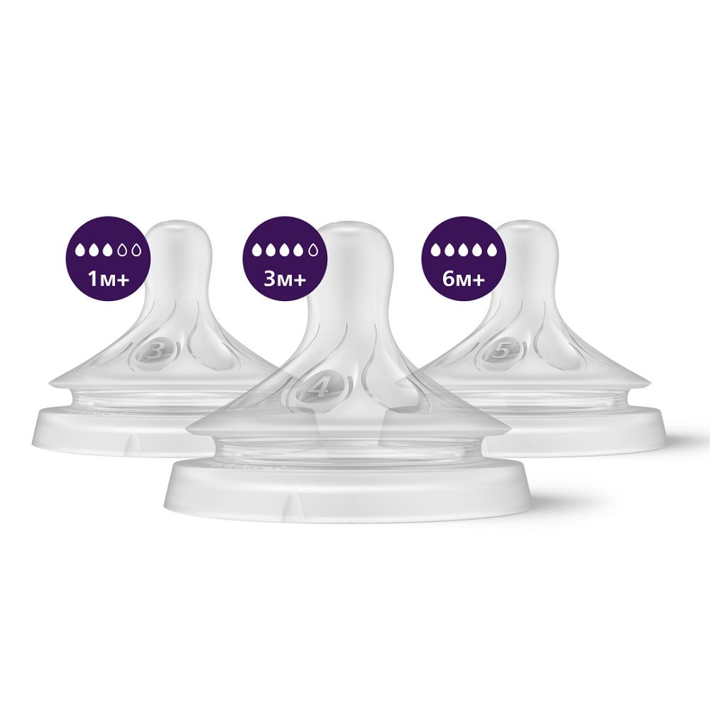 Philips AVENT Cumlík Natural Response mix 1m+,3m+,6m+, 3 ks – Obrázok 4