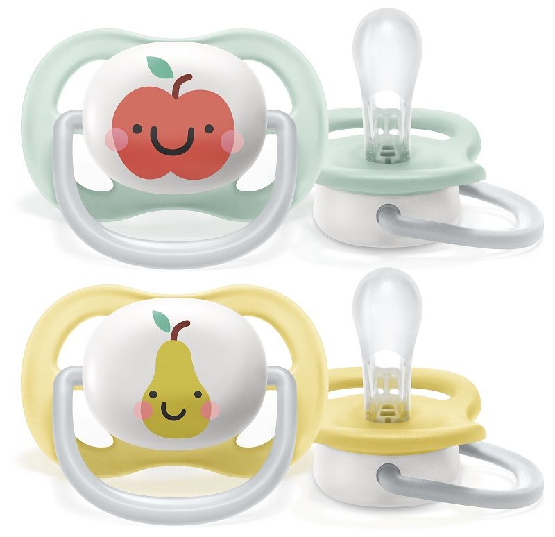 Philips AVENT Cumlík Ultra air neutral (jablko) 0-6m 2 ks – Obrázok 2