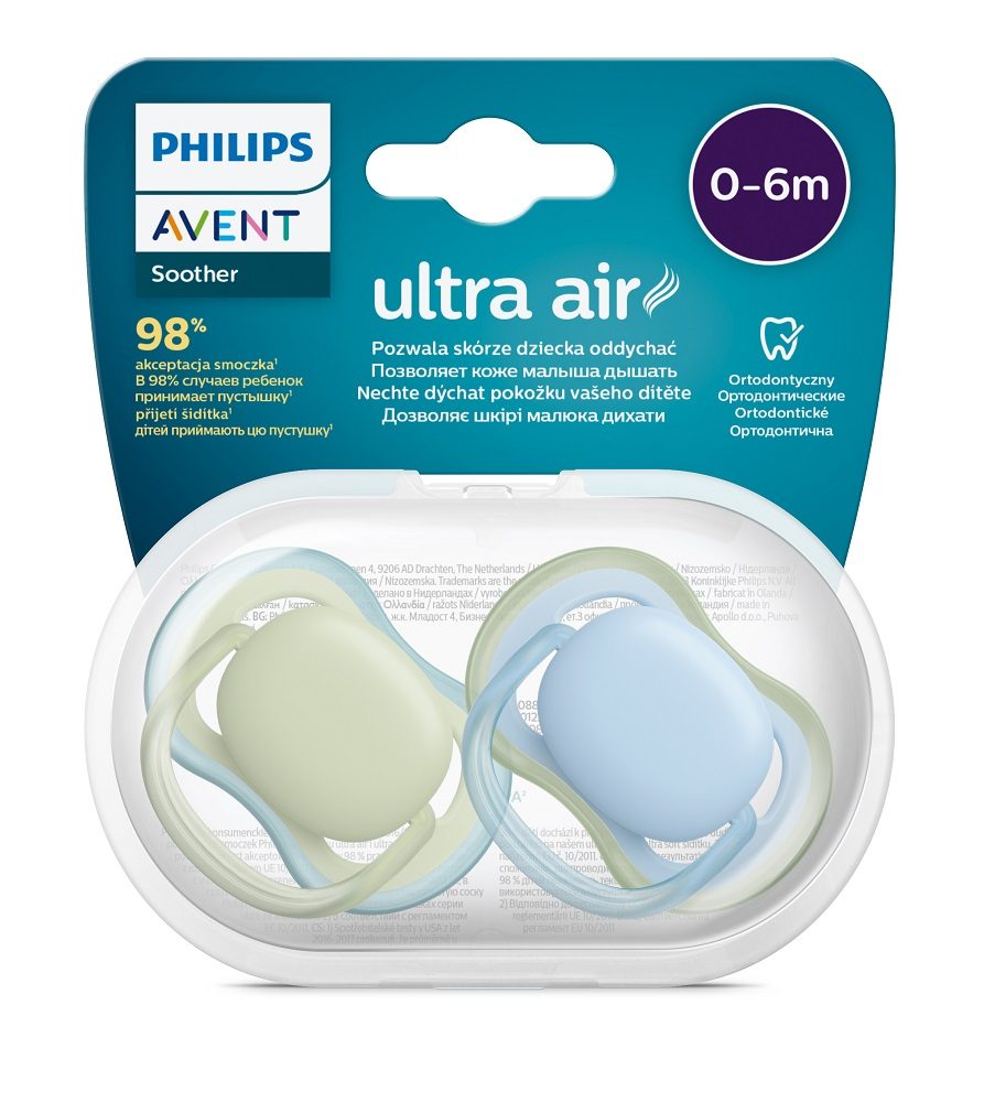 Philips AVENT Cumlík Ultra air neutral 0-6m chlapec modrá 2ks – Obrázok 3