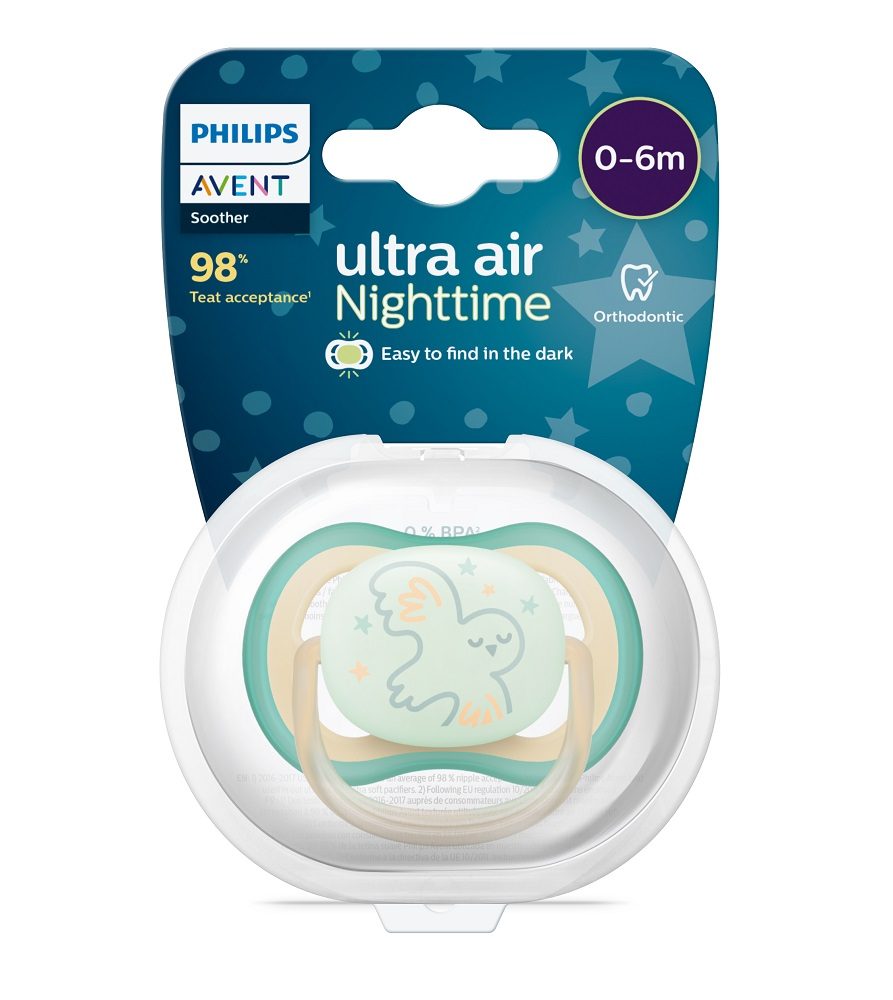 Philips AVENT Cumlík Ultra air nočný 0-6m neutral 1ks – Obrázok 3