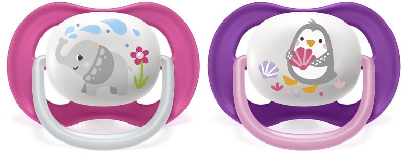 Philips AVENT Cumlík Ultra air zvieratko 6-18m dievča 2 ks – Obrázok 3