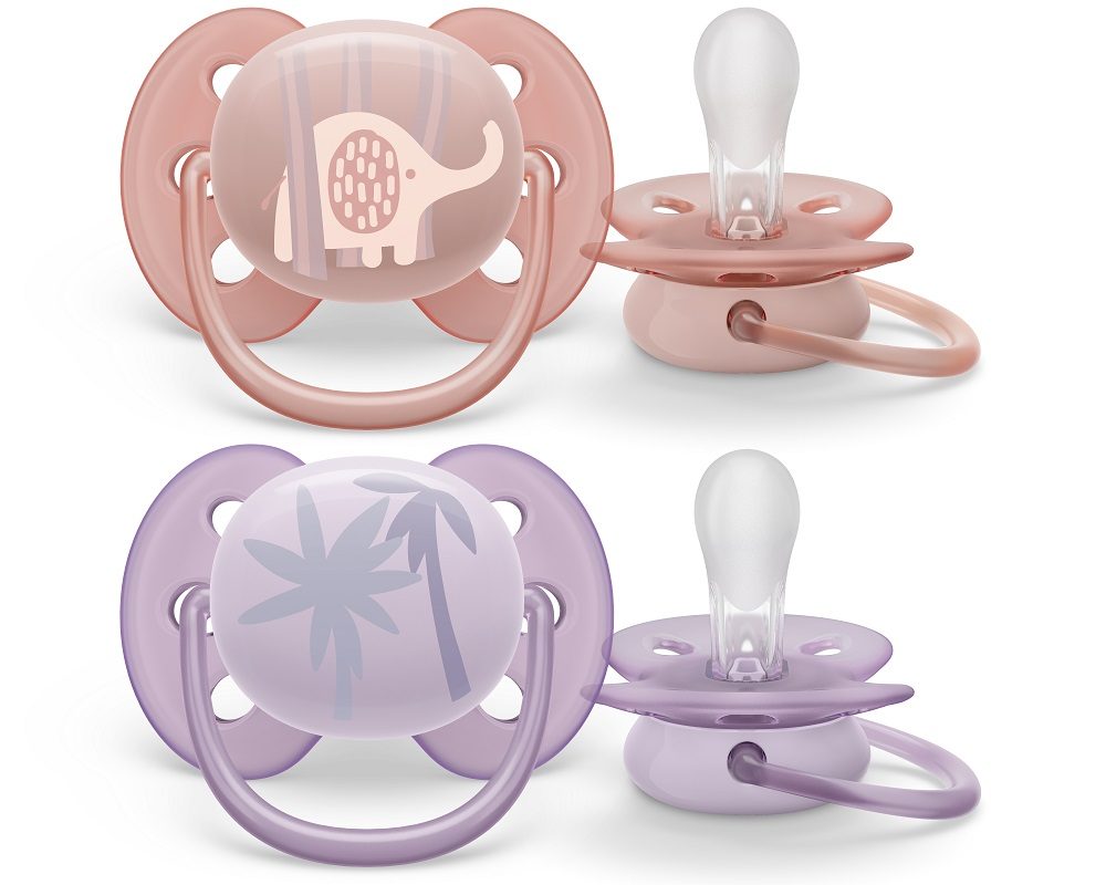 Philips AVENT Cumlík Ultrasoft Premium zvieratko 0-6m dievča 2 ks – Obrázok 2