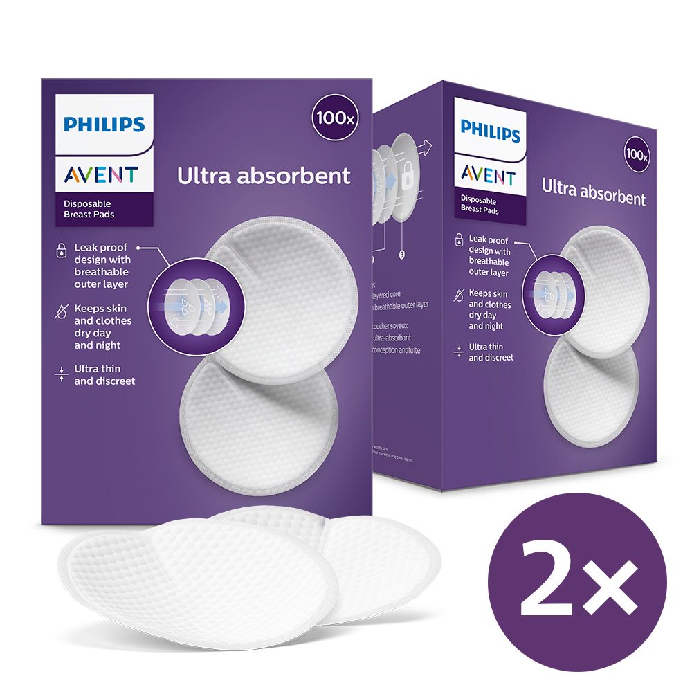 Philips AVENT Vložky do podprsenky jednorazové 2x100 ks – Obrázok 2