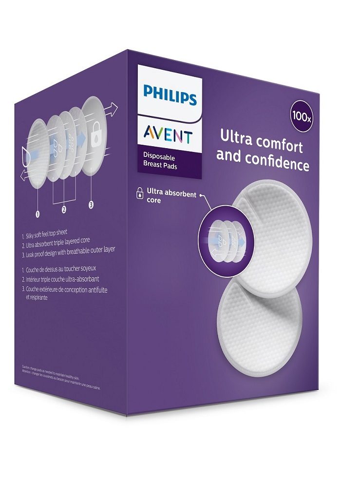 Philips AVENT Vložky do podprsenky jednorazové 2x100 ks – Obrázok 8